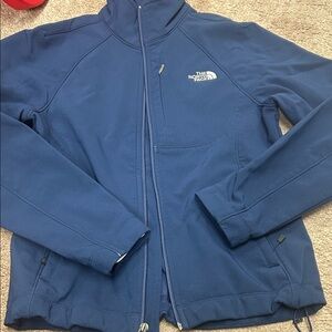 The North Face Navy Blue Full-Zip Fleece Jacket bin D d16
